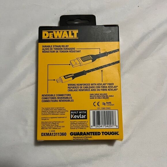 Dewalt 10ft/3M Micro USB Cable - Picture 5 of 5